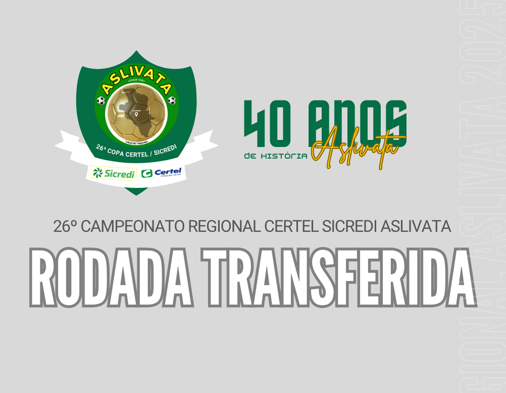 Comunicado de Adiamento da rodada - Master